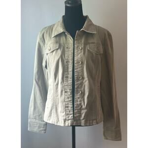 Calvin Klein Jeans Women's Size Large Olive Green Jacket  Lightweight